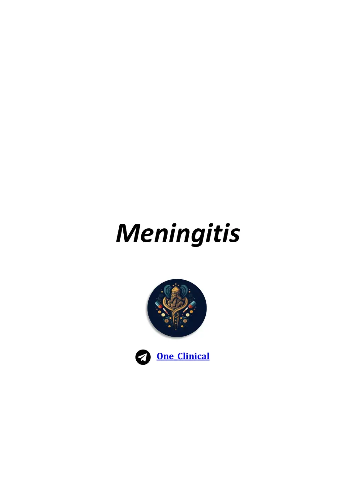 غلاف كتاب Meningitis