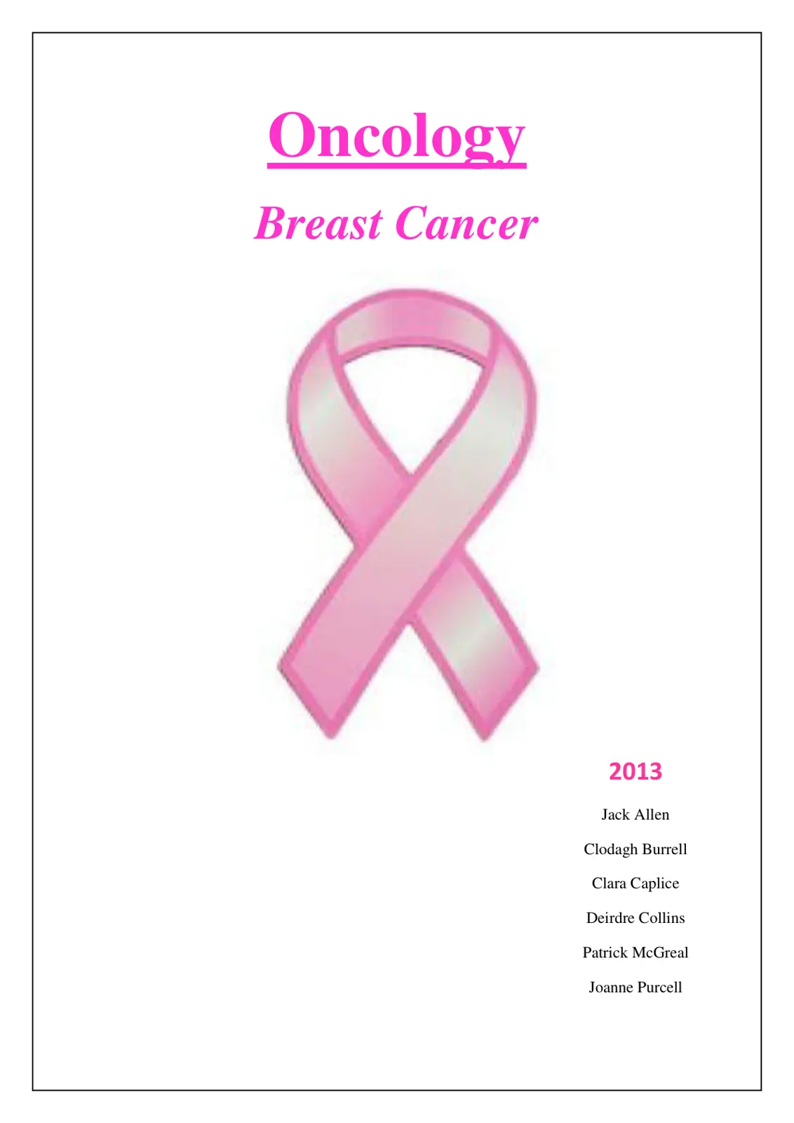 غلاف كتاب Oncology
