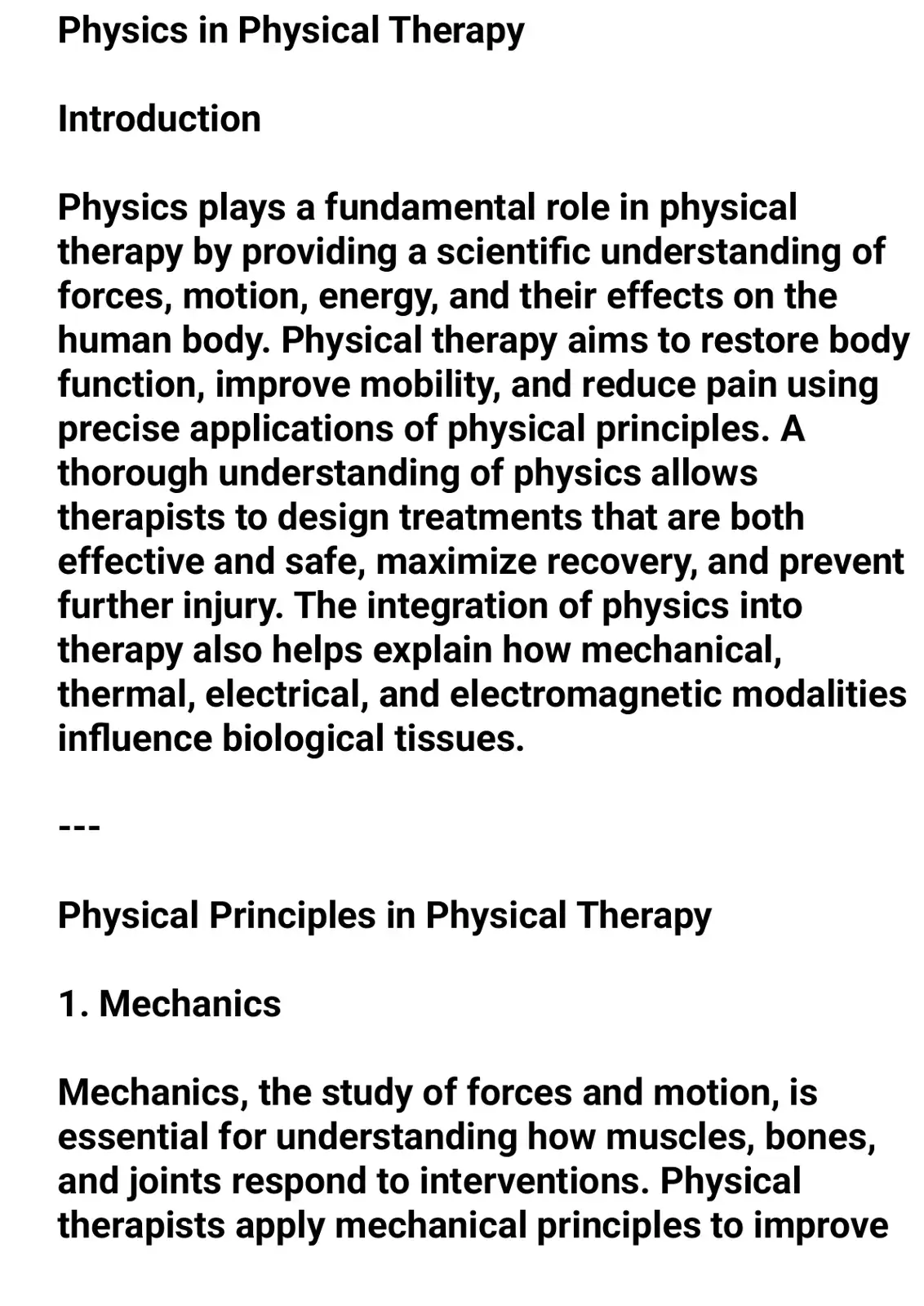 غلاف كتاب Physics in Physical Therapy Introduction