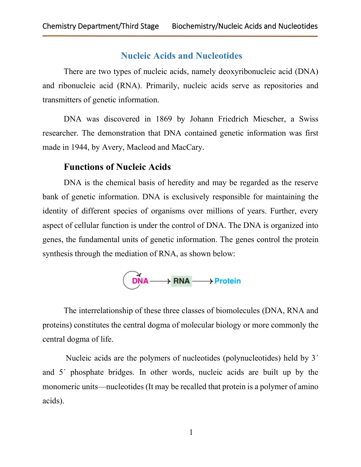 غلاف كتاب Nucleic Acids and Nucleotides