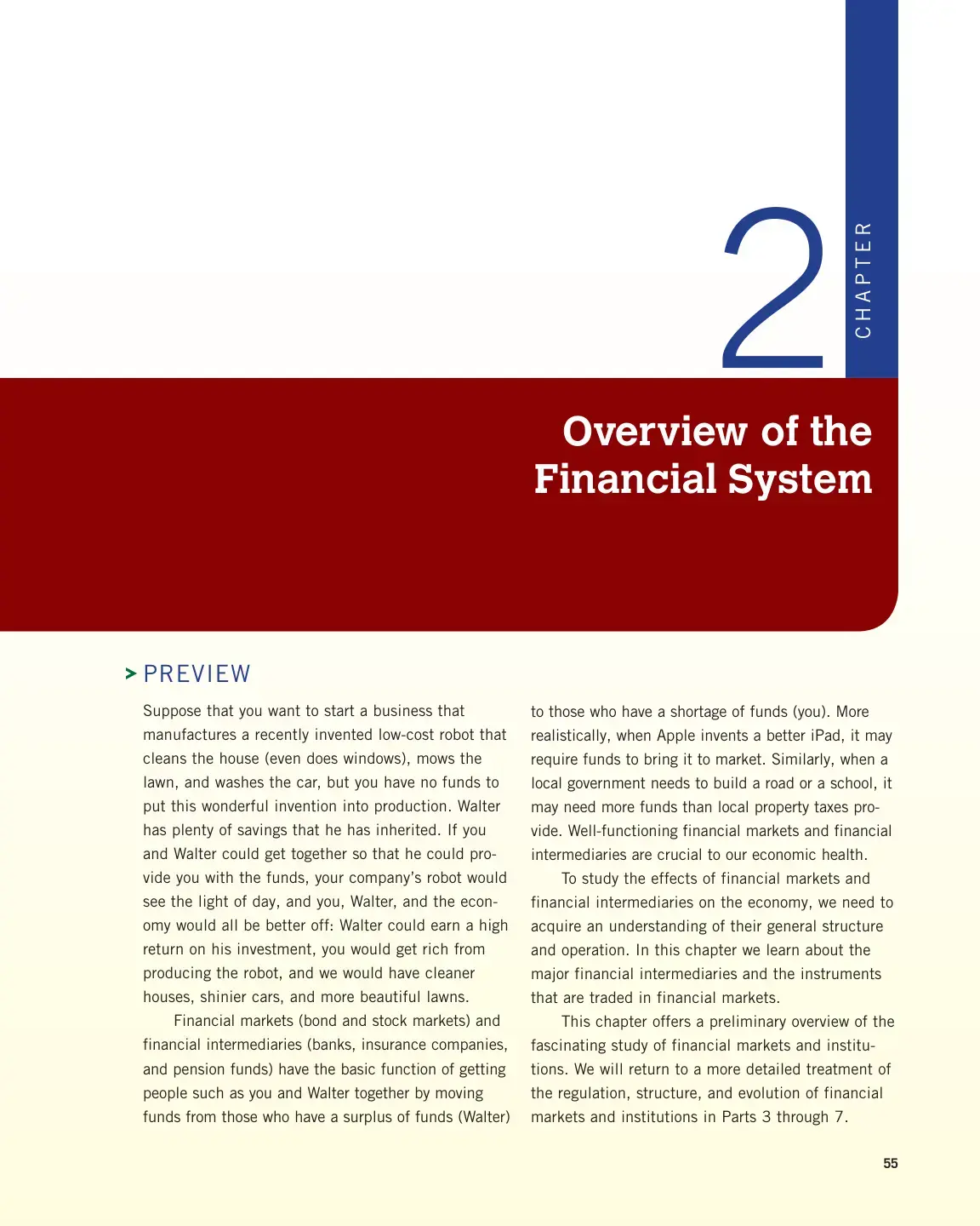 غلاف كتاب CHAPTER 2 Overview of the Financial System