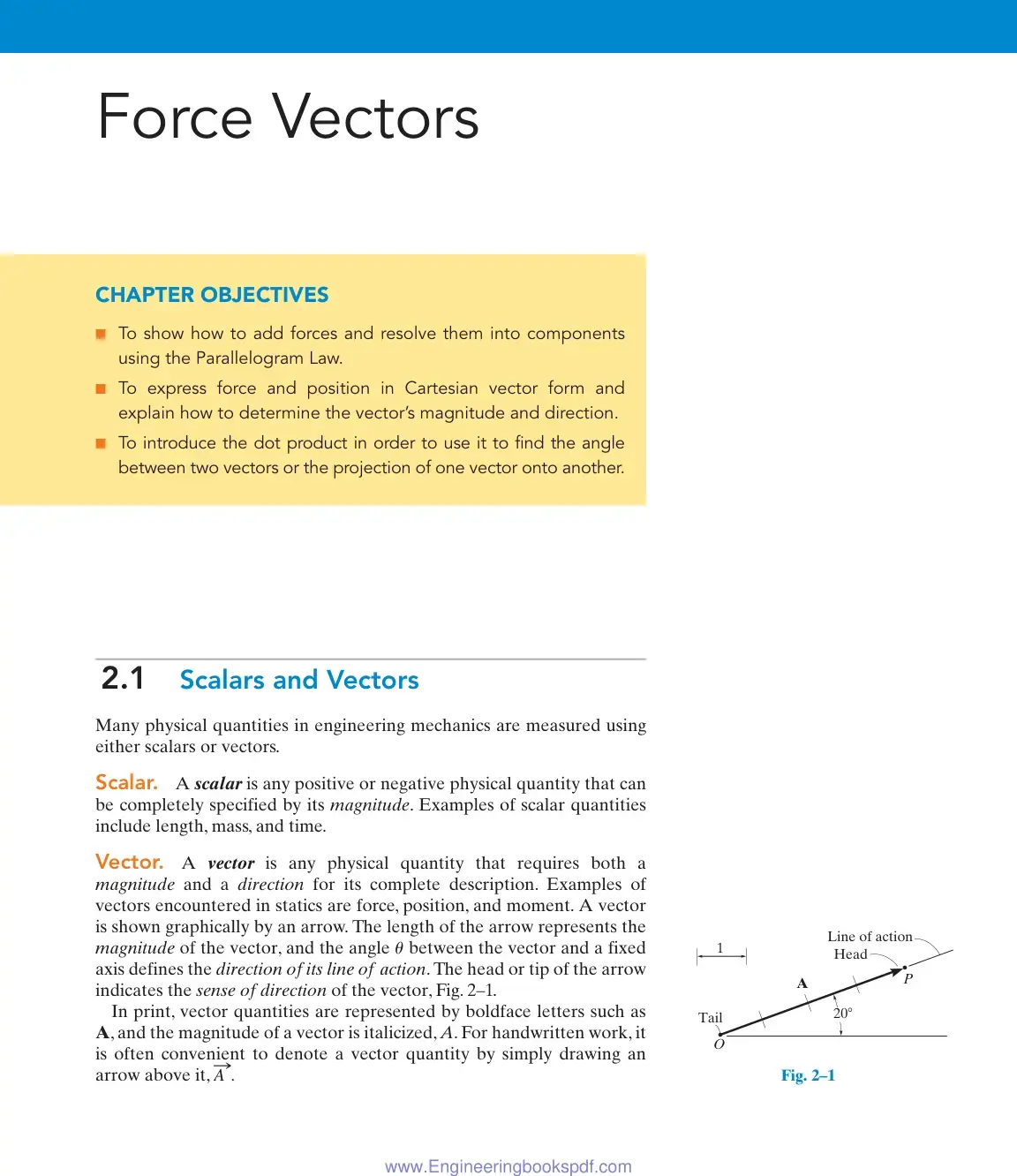غلاف كتاب Force Vectors
