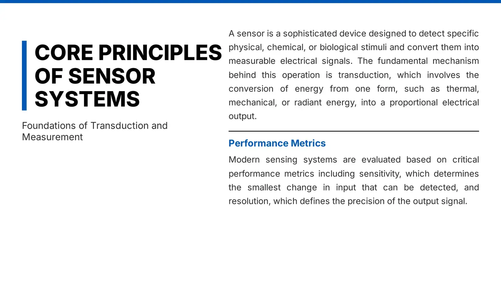 غلاف كتاب Core Principles of Sensor Systems: Foundations of Transduction and Measurement