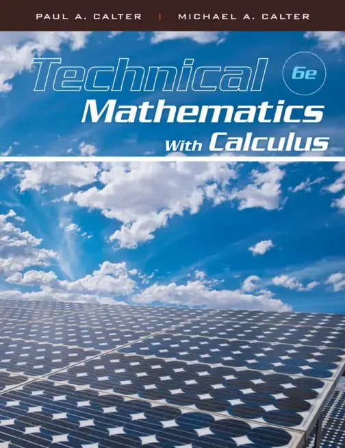 غلاف كتاب Technical Mathematics With Calculus