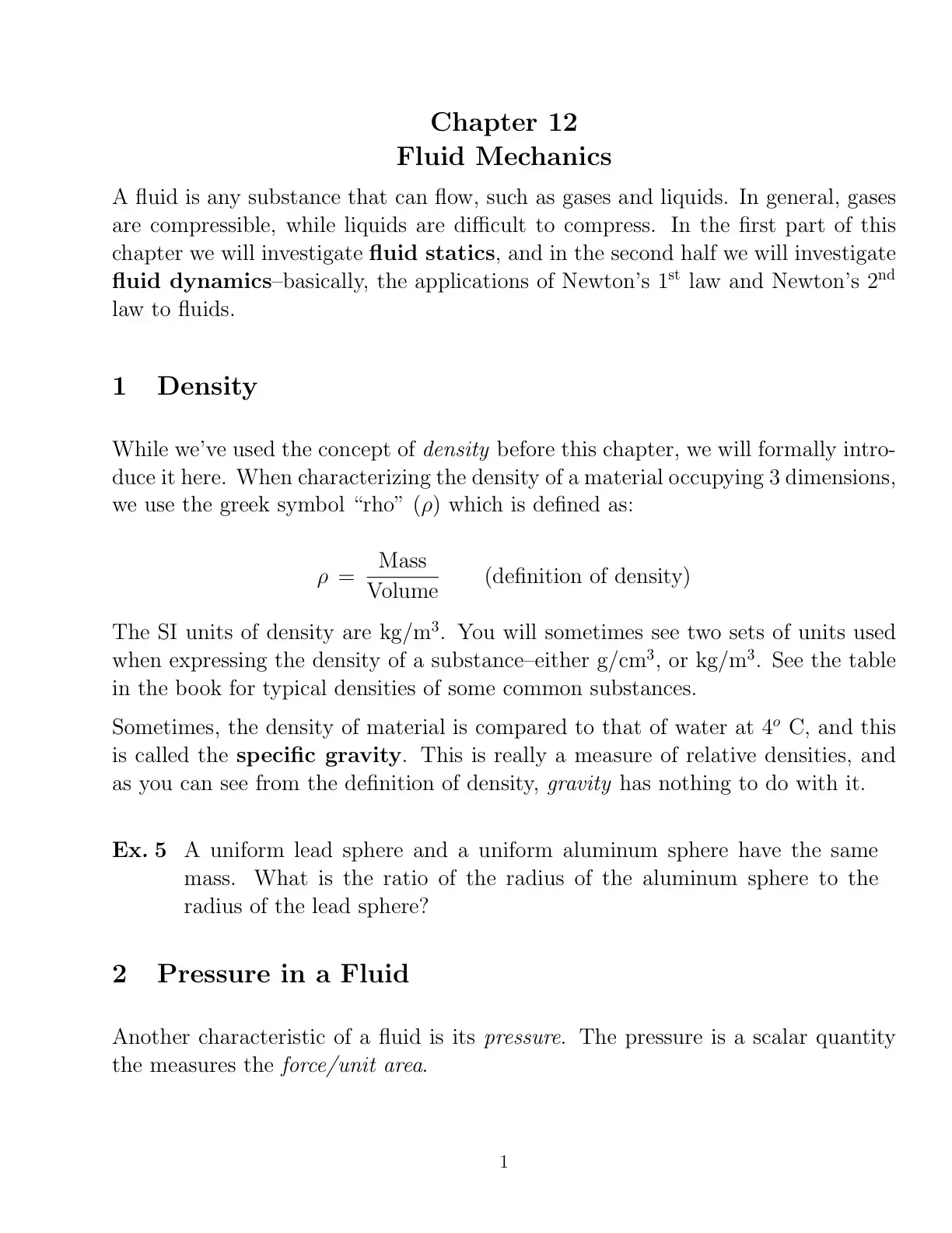 غلاف كتاب Chapter 12 - Fluid Mechanics