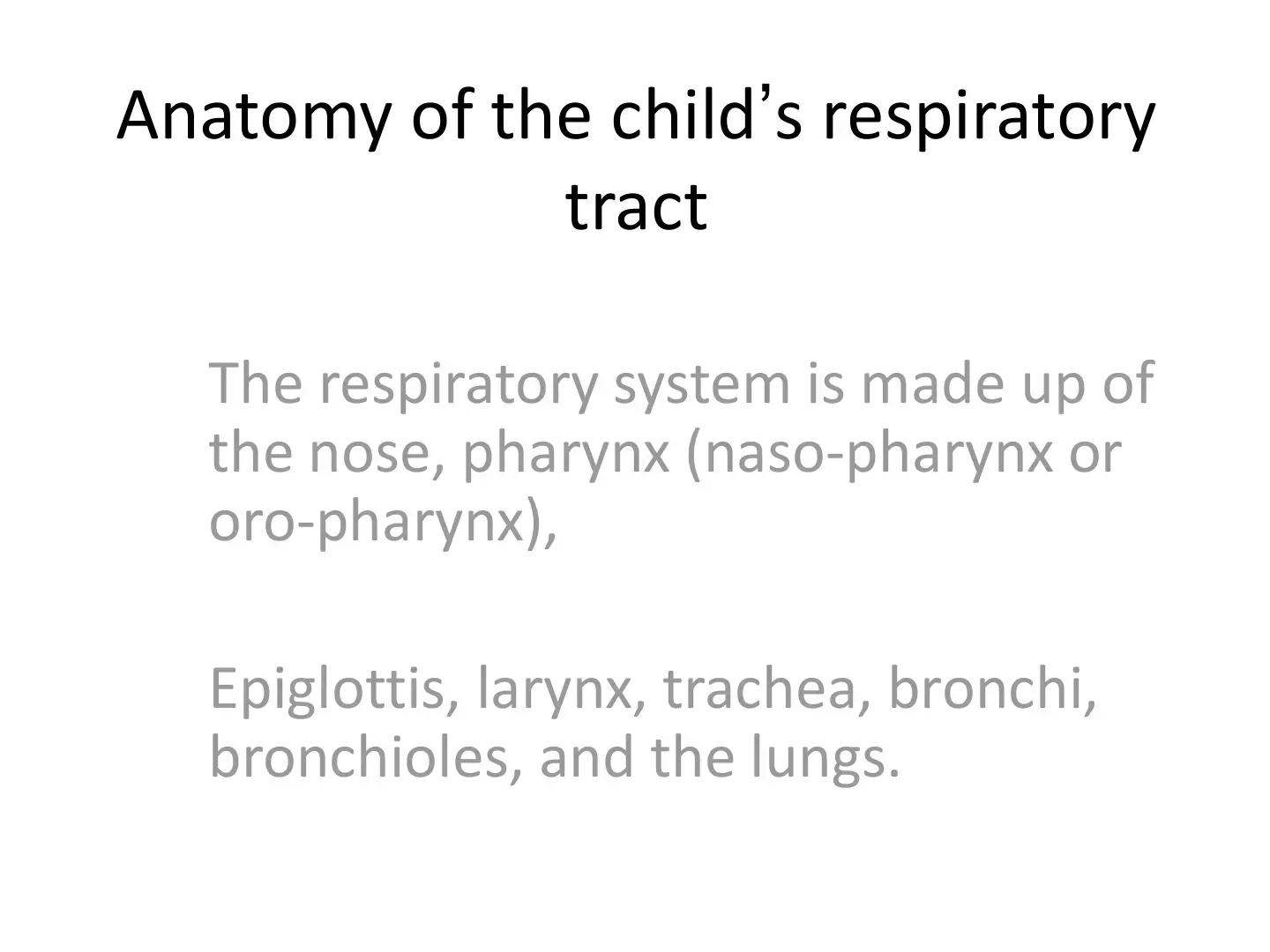 غلاف كتاب Anatomy of the child's respiratory tract