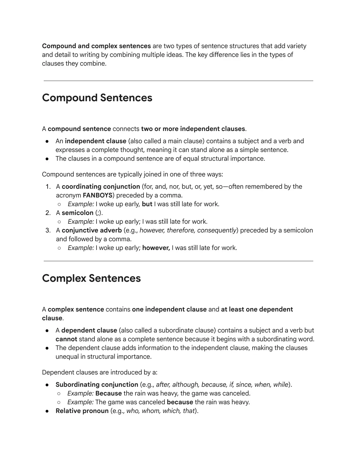 غلاف كتاب Compound and Complex Sentences