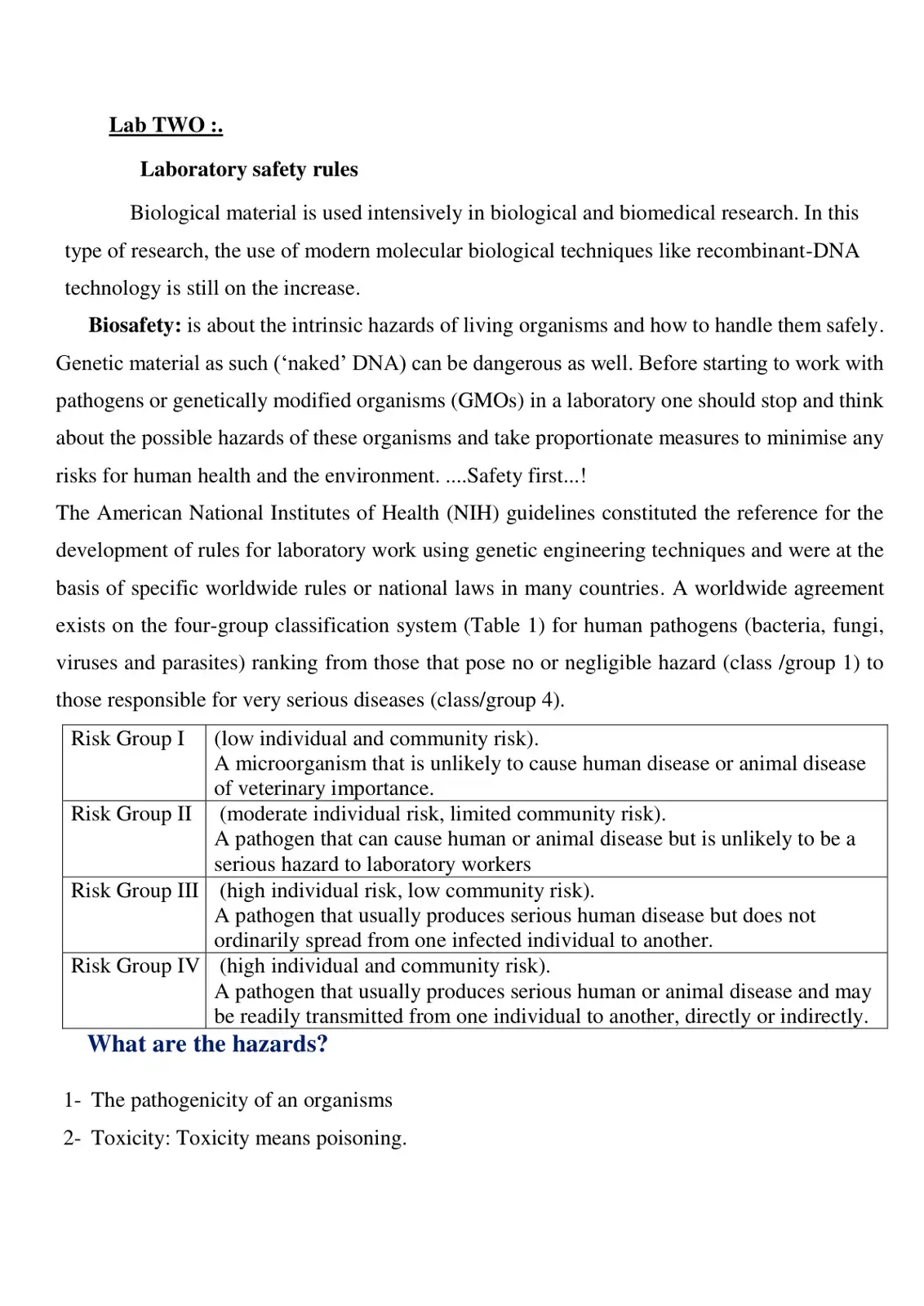غلاف كتاب Laboratory safety rules