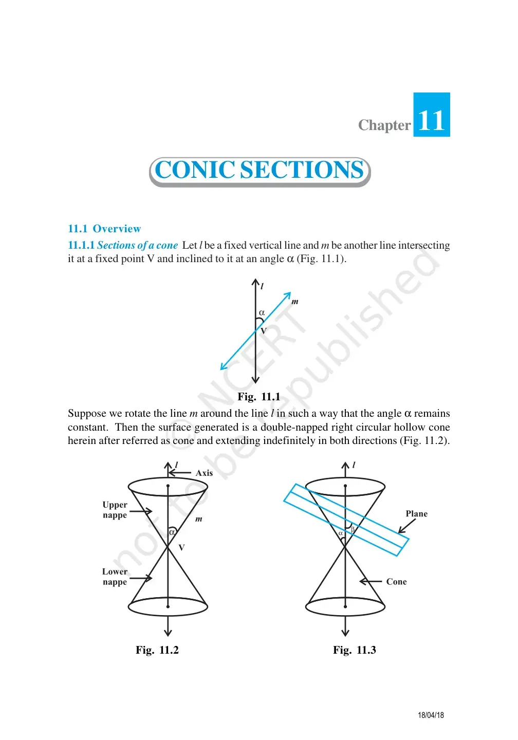 غلاف كتاب CONIC SECTIONS
