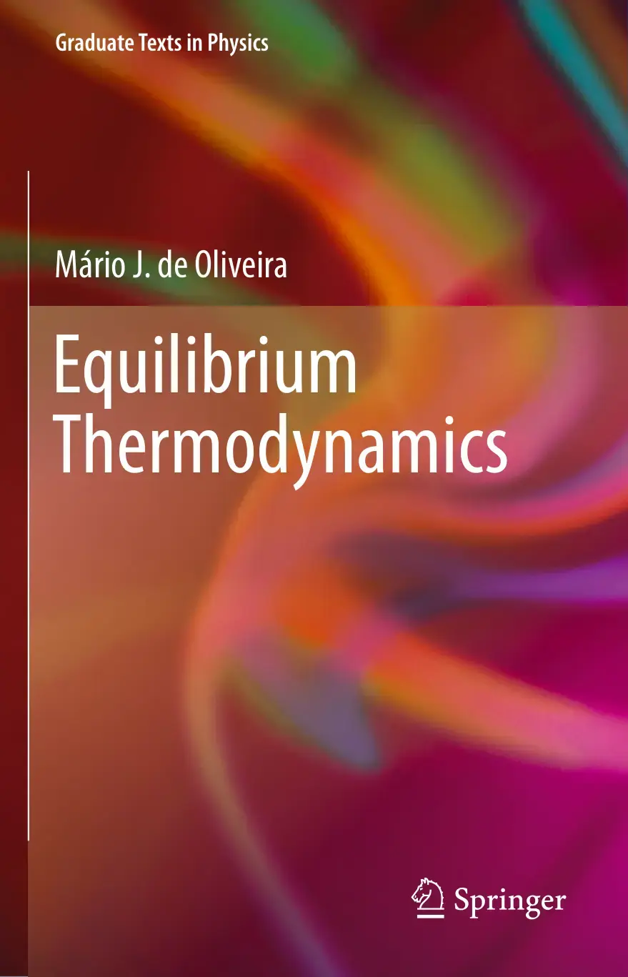 غلاف كتاب Equilibrium Thermodynamics