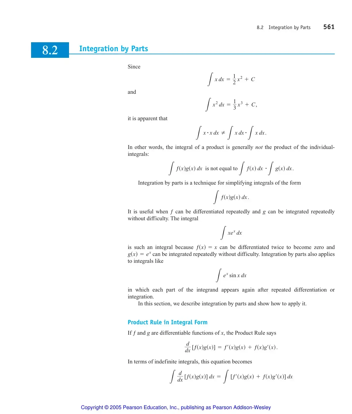 غلاف كتاب Integration by Parts
