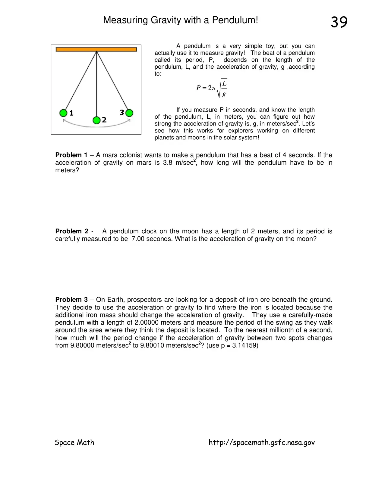 غلاف كتاب Measuring Gravity with a Pendulum!