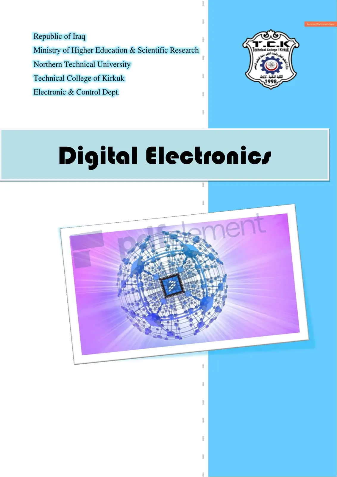 غلاف كتاب Digital Electronics
