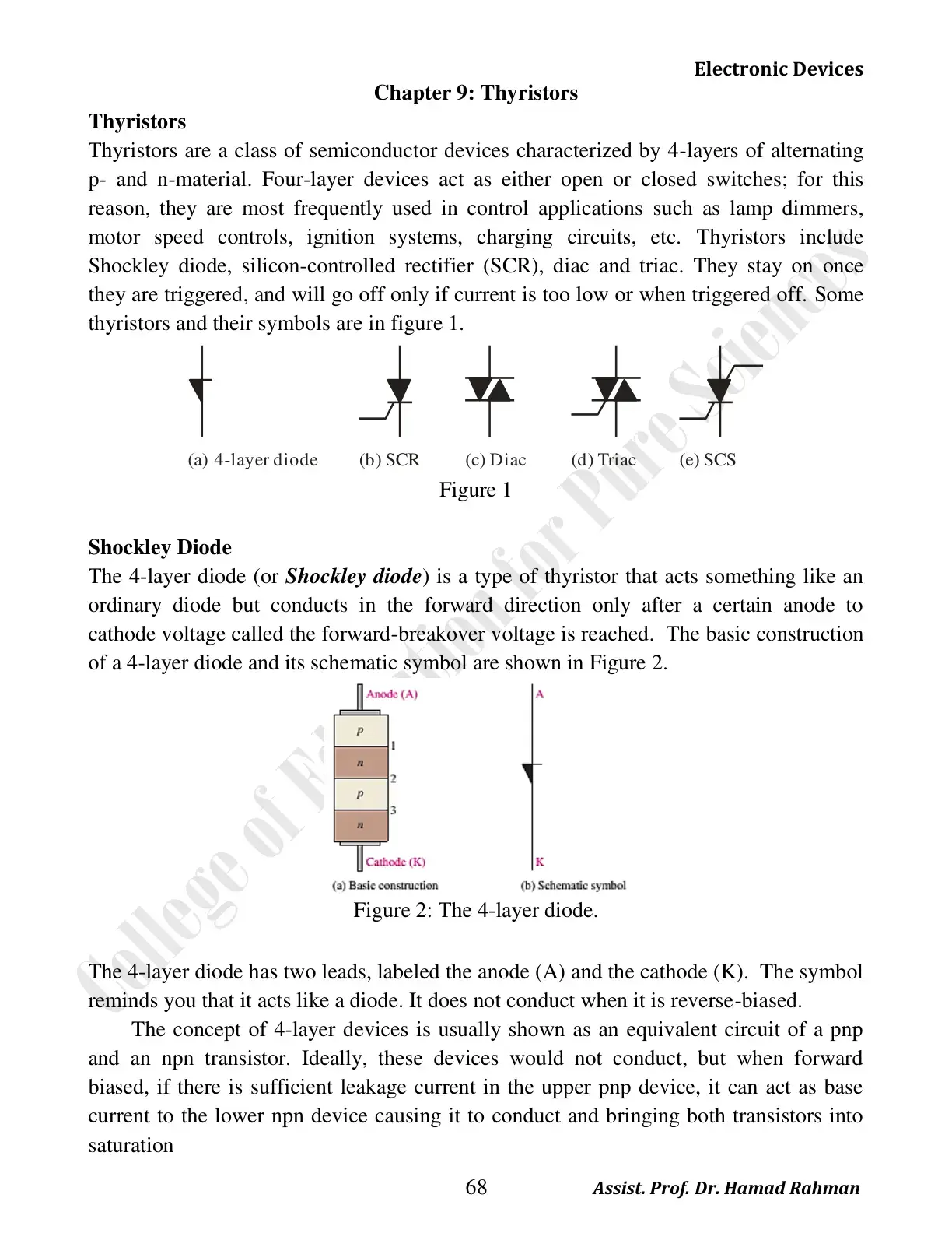 غلاف كتاب Electronic Devices: Thyristors