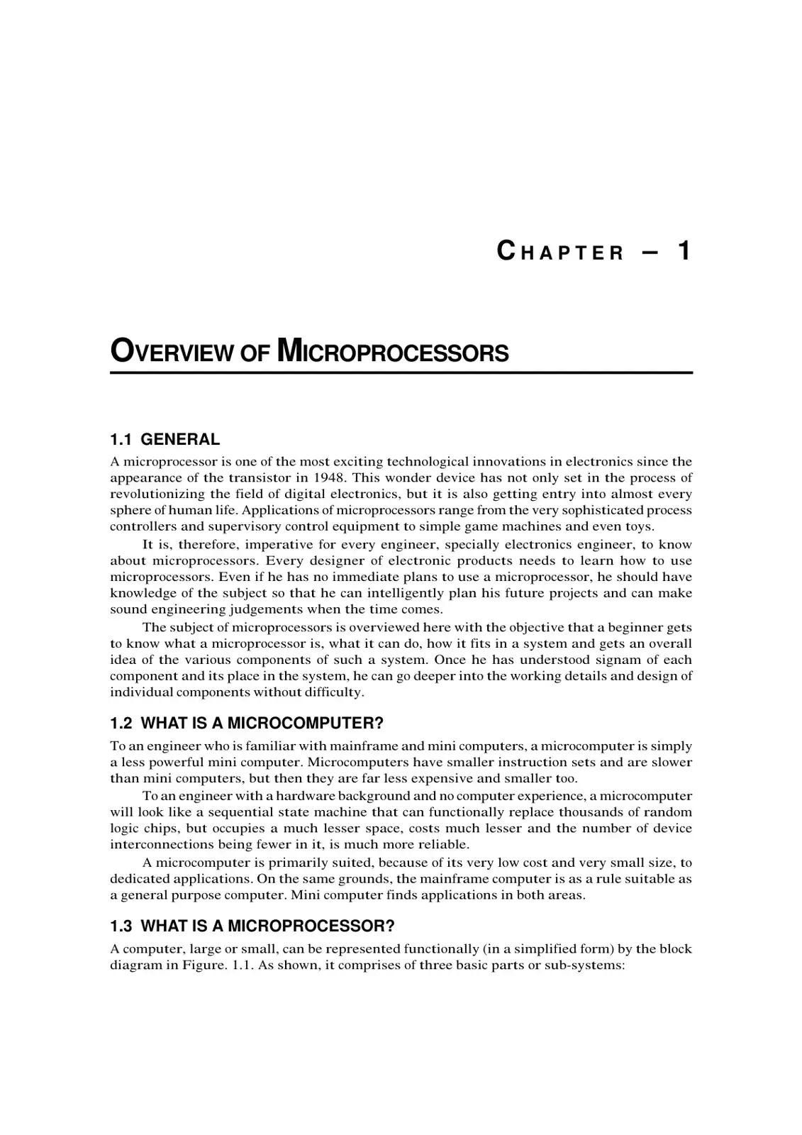 غلاف كتاب Overview of Microprocessors
