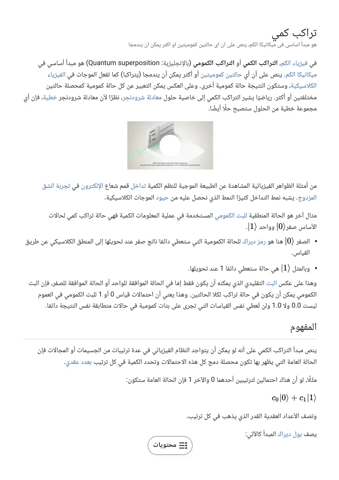 غلاف كتاب التراكب الكمي - Quantum Superposition