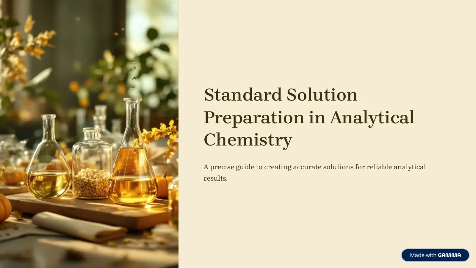 غلاف كتاب Standard Solution Preparation in Analytical Chemistry