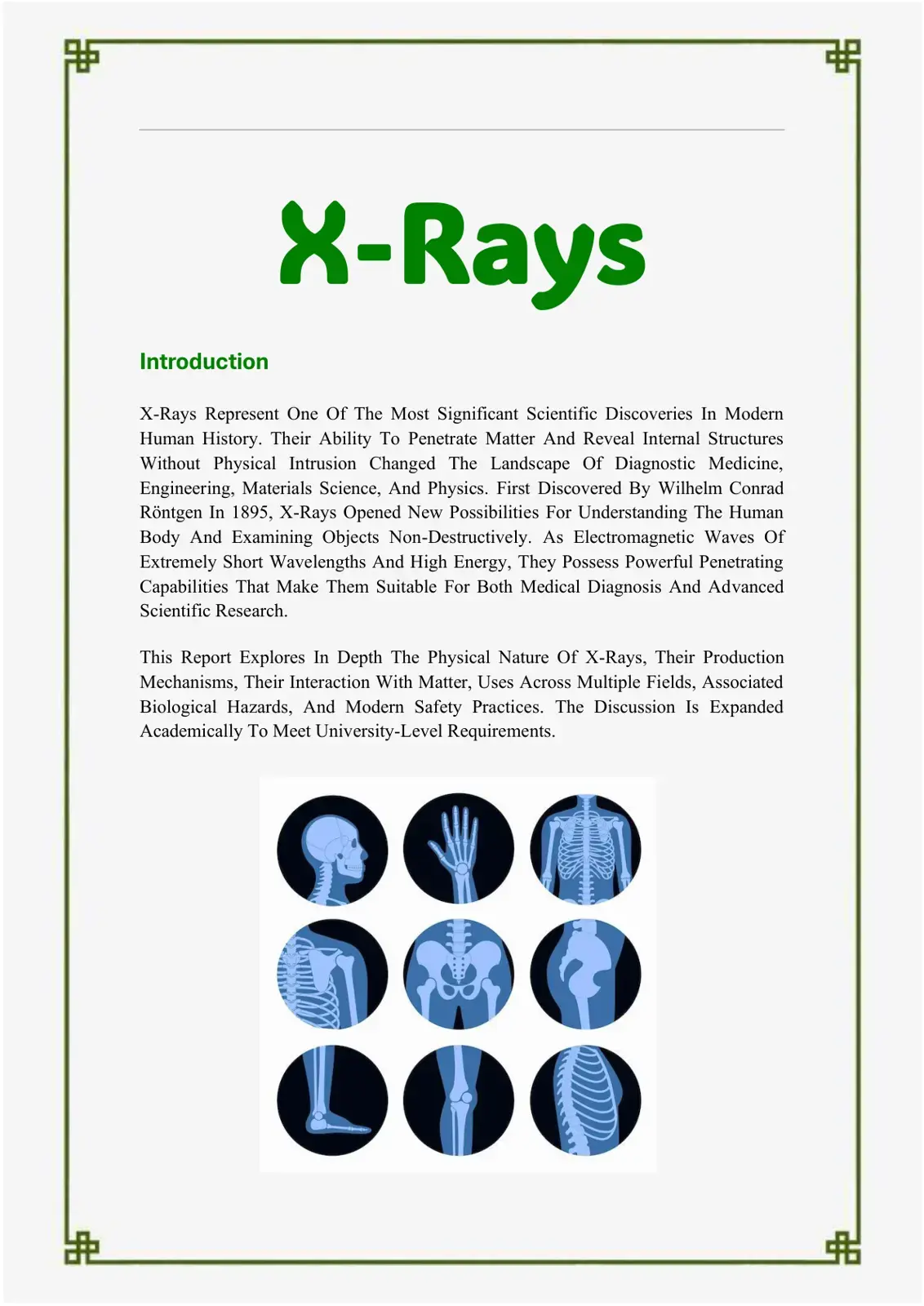 غلاف كتاب X-Rays: Introduction