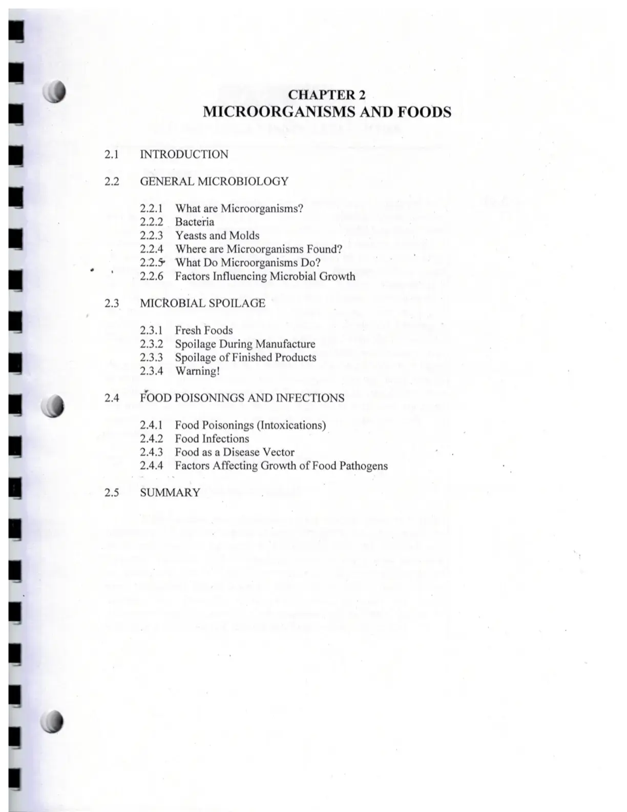غلاف كتاب Microorganisms and Foods