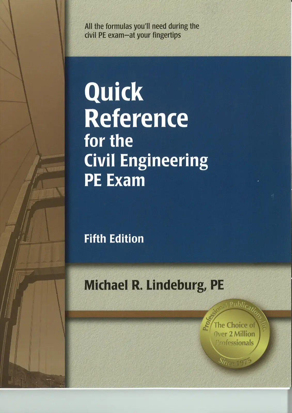 غلاف كتاب Quick Reference for the Civil Engineering PE Exam