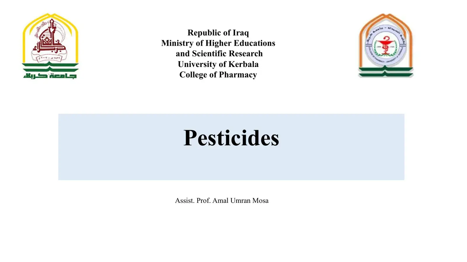 غلاف كتاب Pesticides