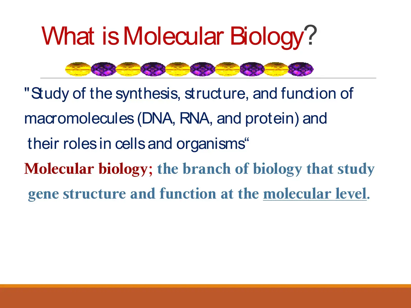 غلاف كتاب What is Molecular Biology?