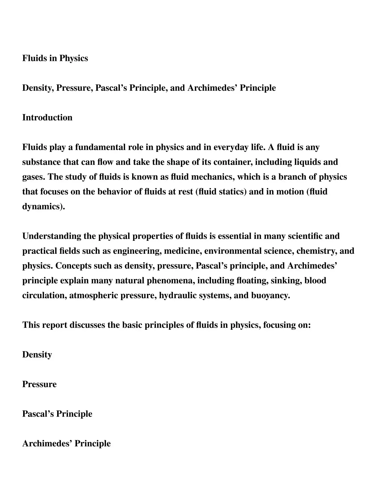غلاف كتاب Fluids in Physics