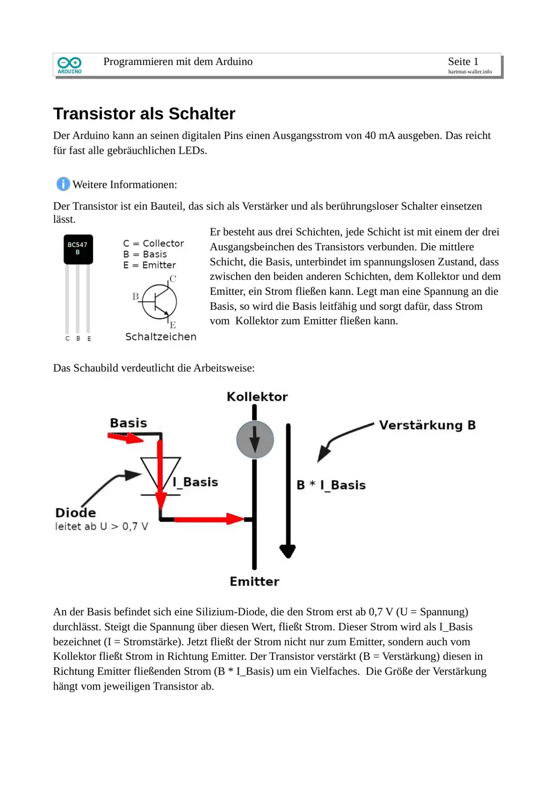 غلاف كتاب Programmieren mit dem Arduino
