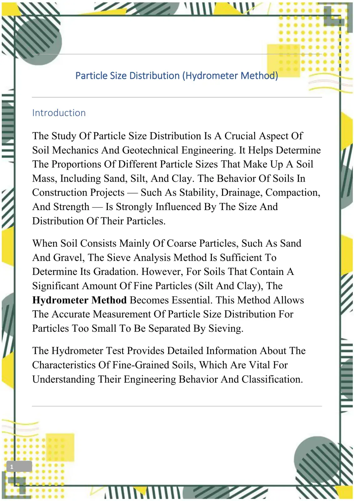 غلاف كتاب Particle Size Distribution