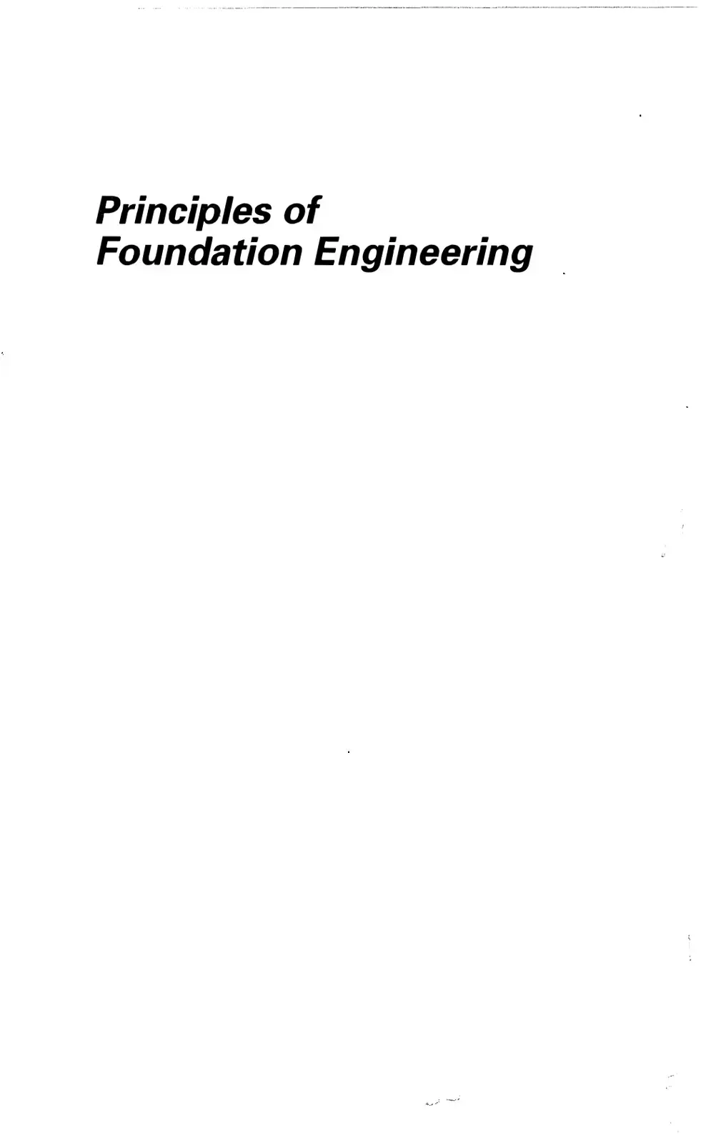 غلاف كتاب Principles of Foundation Engineering