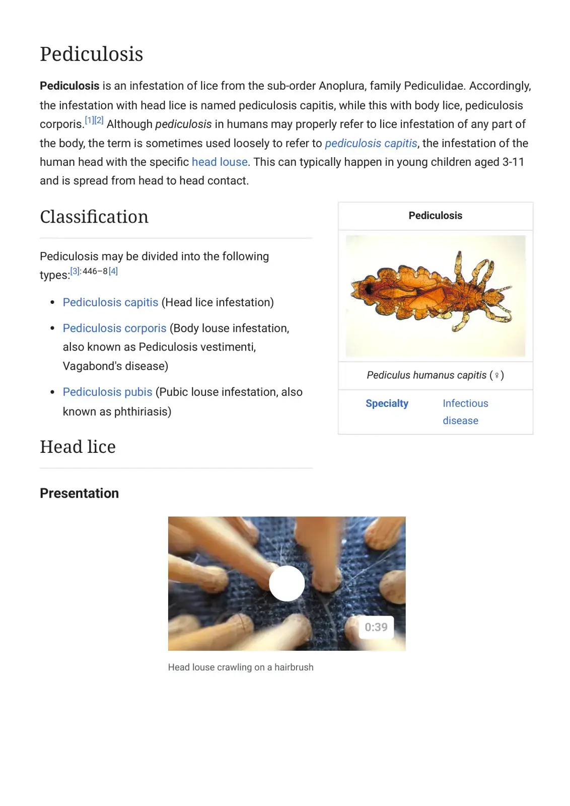 غلاف كتاب Pediculosis