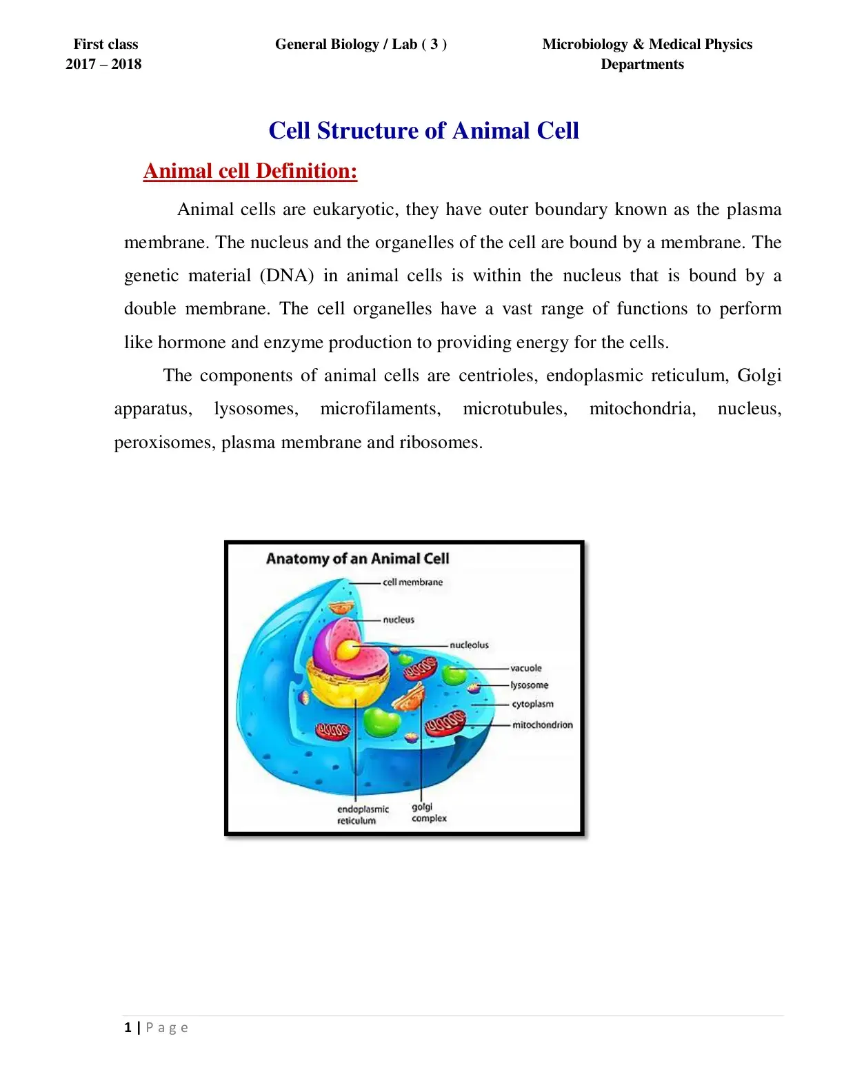 غلاف كتاب First class General Biology / Lab (3)