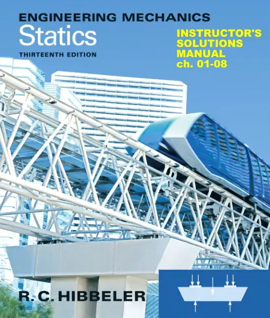 غلاف كتاب ENGINEERING MECHANICS Statics INSTRUCTOR'S SOLUTIONS MANUAL