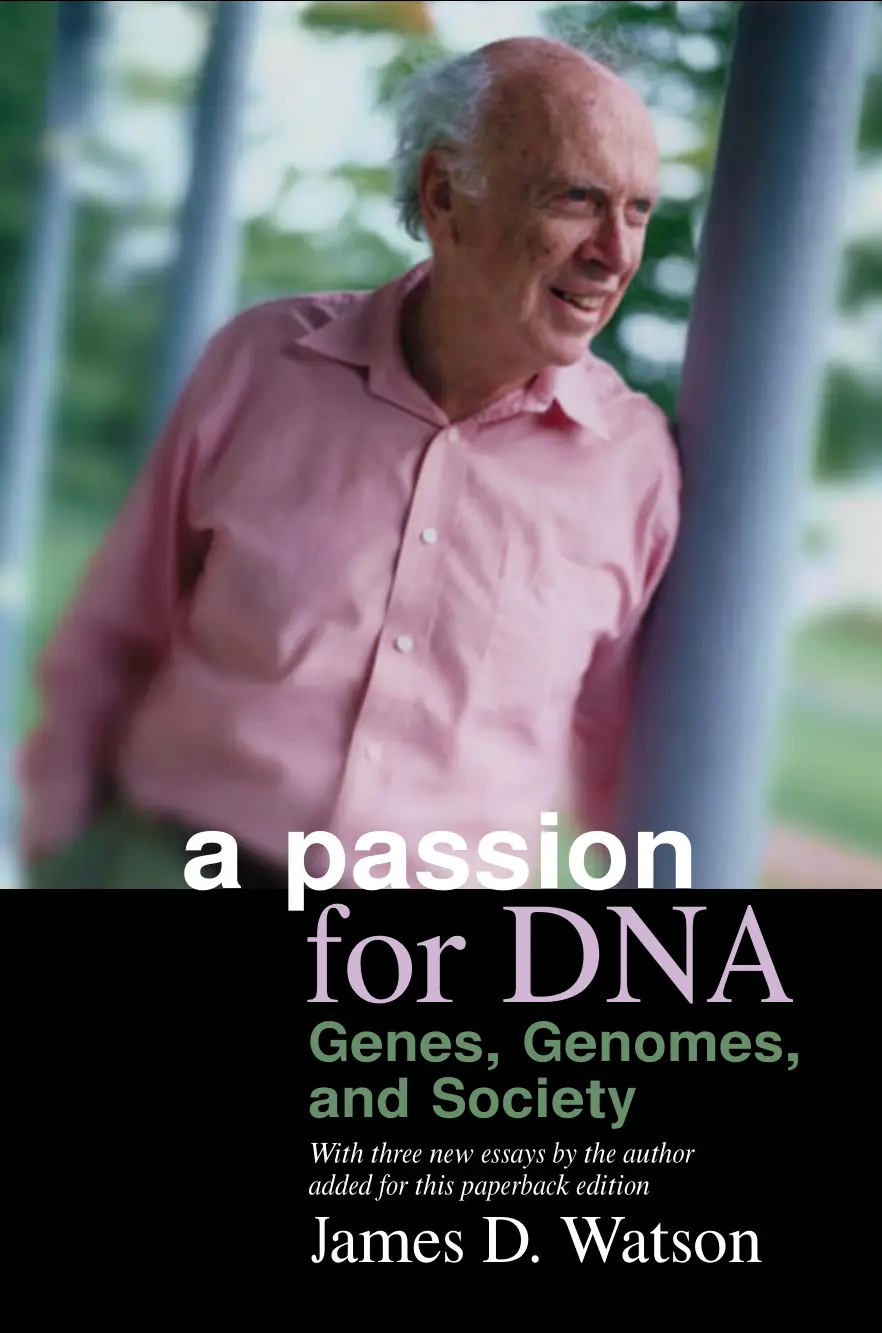 غلاف كتاب passion for DNA