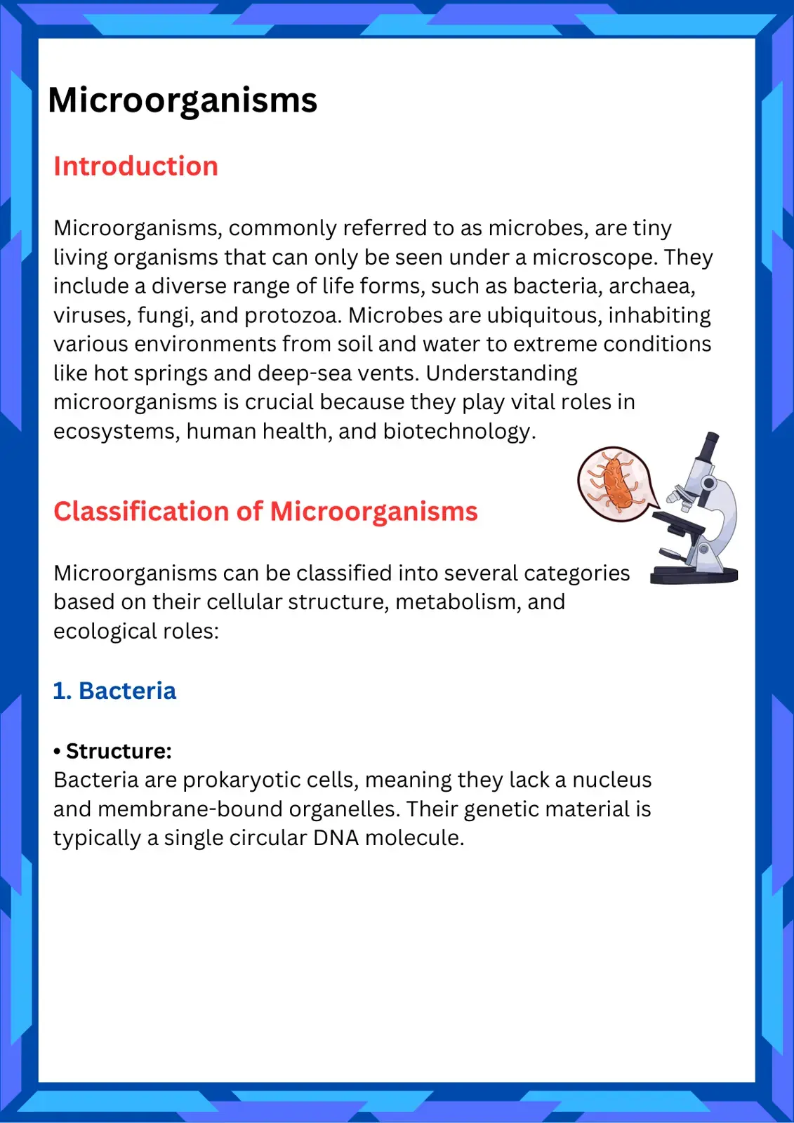 غلاف كتاب Microorganisms