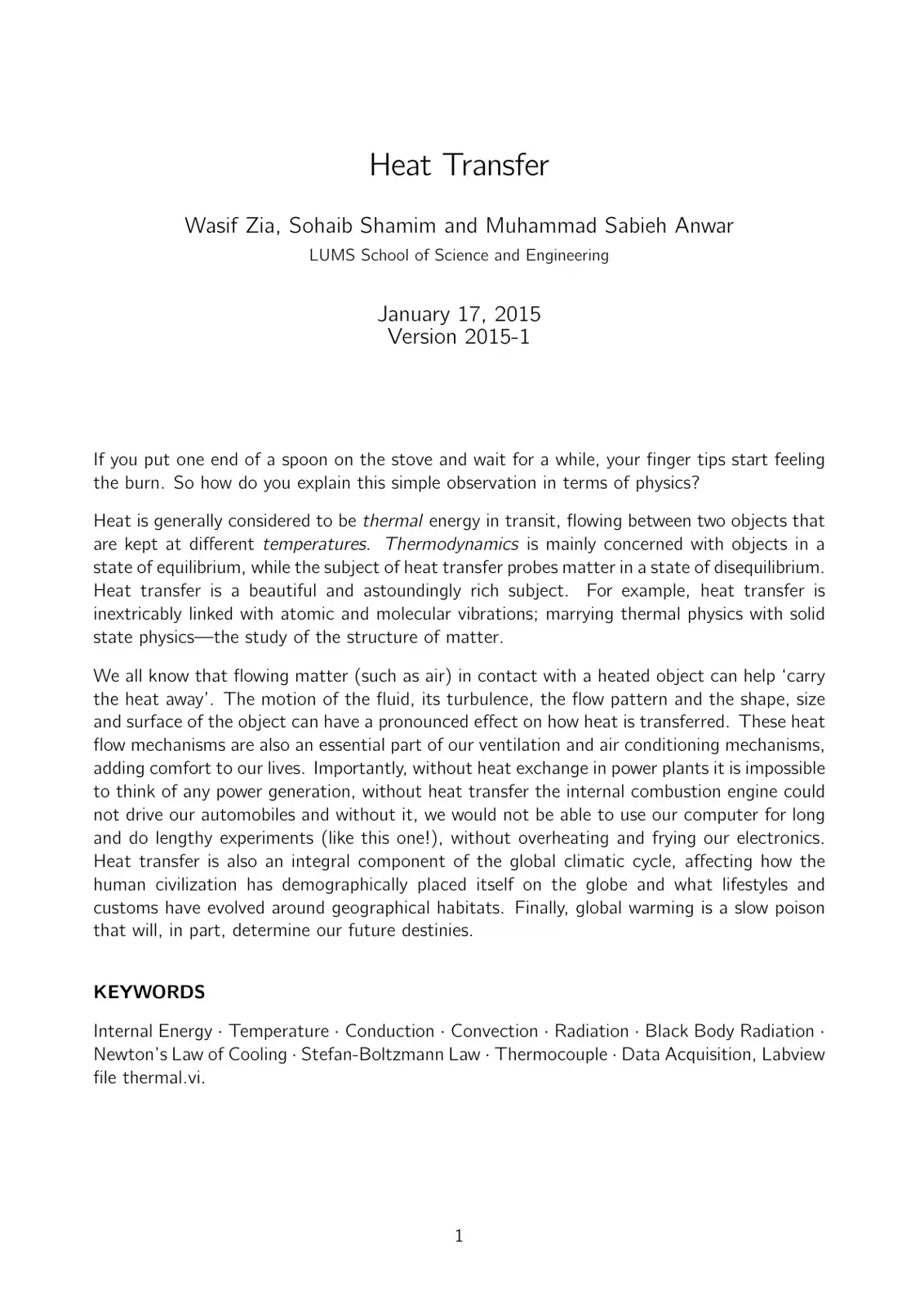 غلاف كتاب Heat Transfer