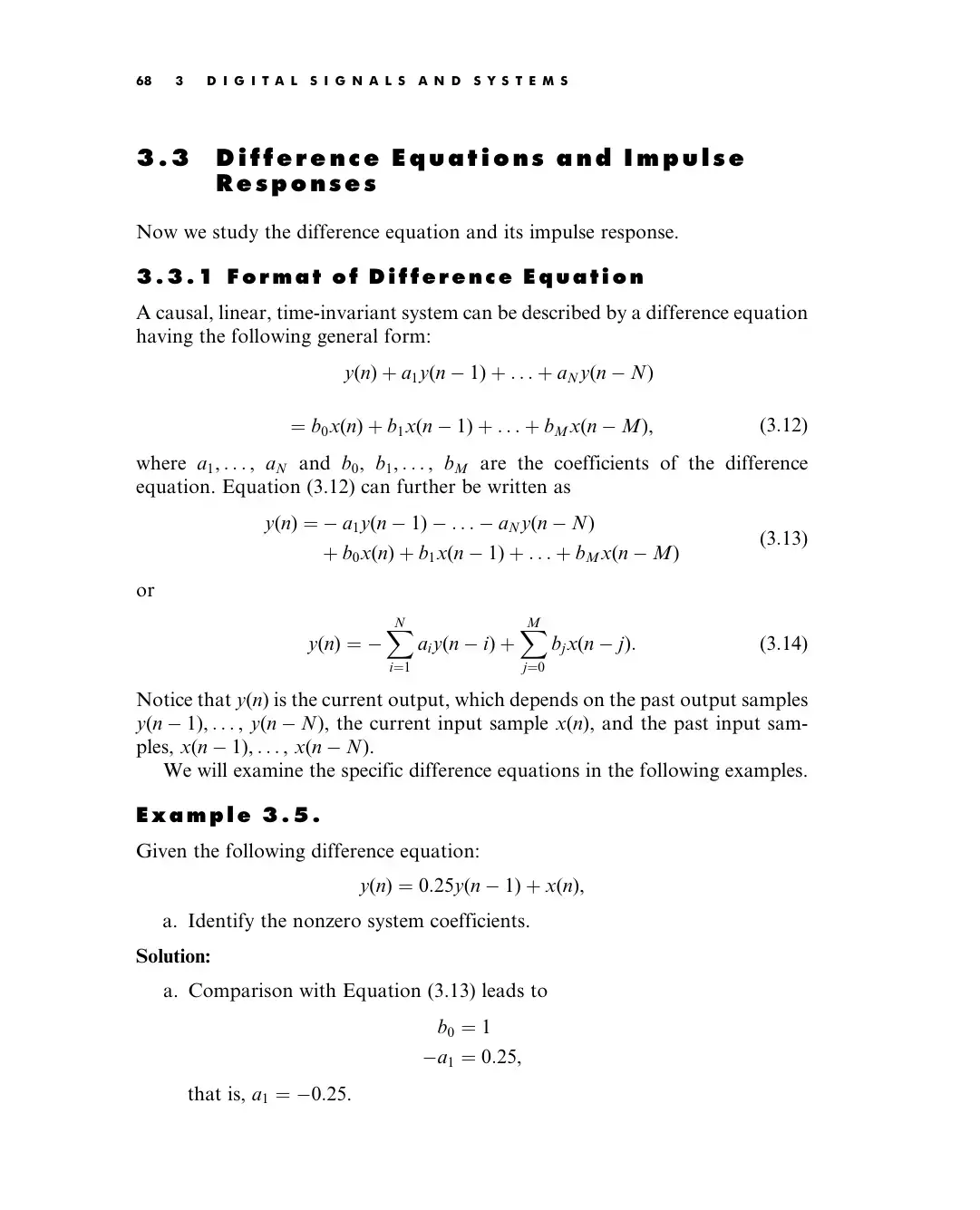 غلاف كتاب Difference Equations and Impulse Responses