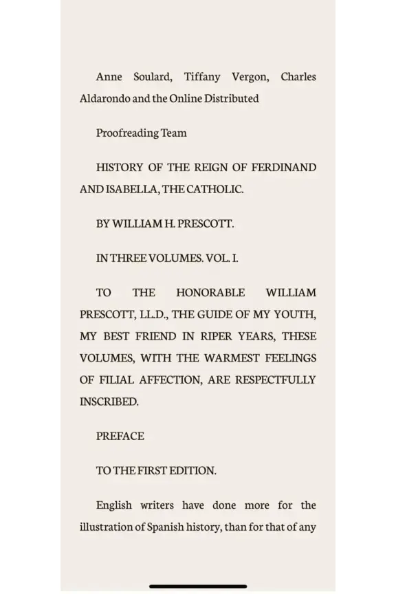 غلاف كتاب History of the Reign of Ferdinand and Isabella, the Catholic