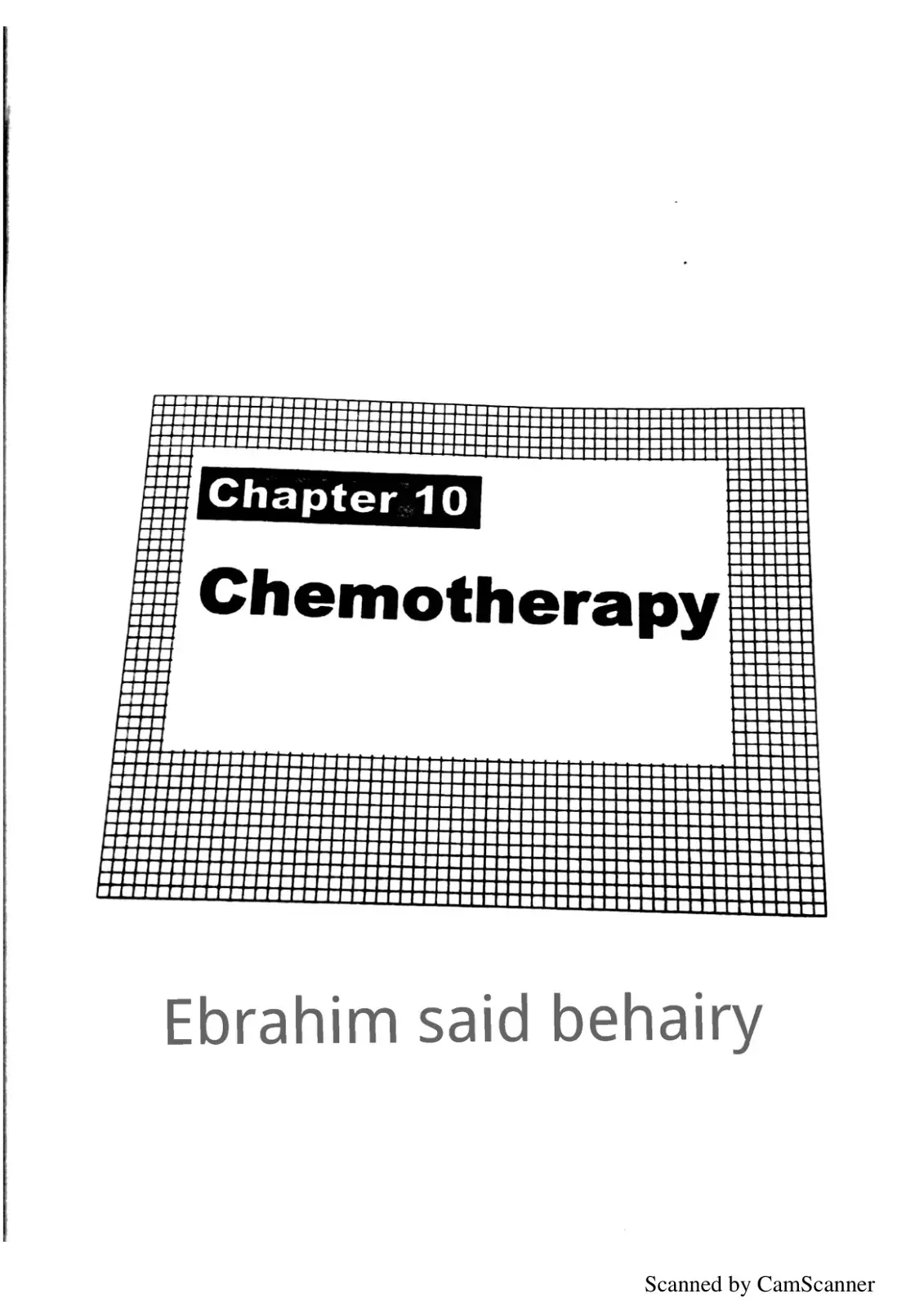 غلاف كتاب Chemotherapy