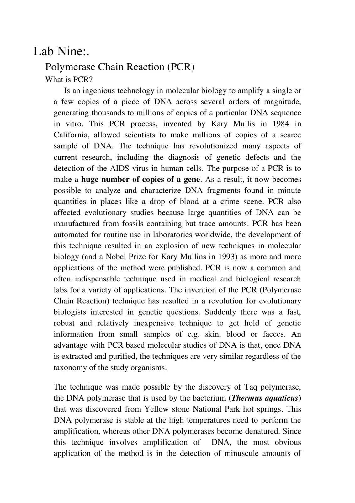 غلاف كتاب Polymerase Chain Reaction (PCR)