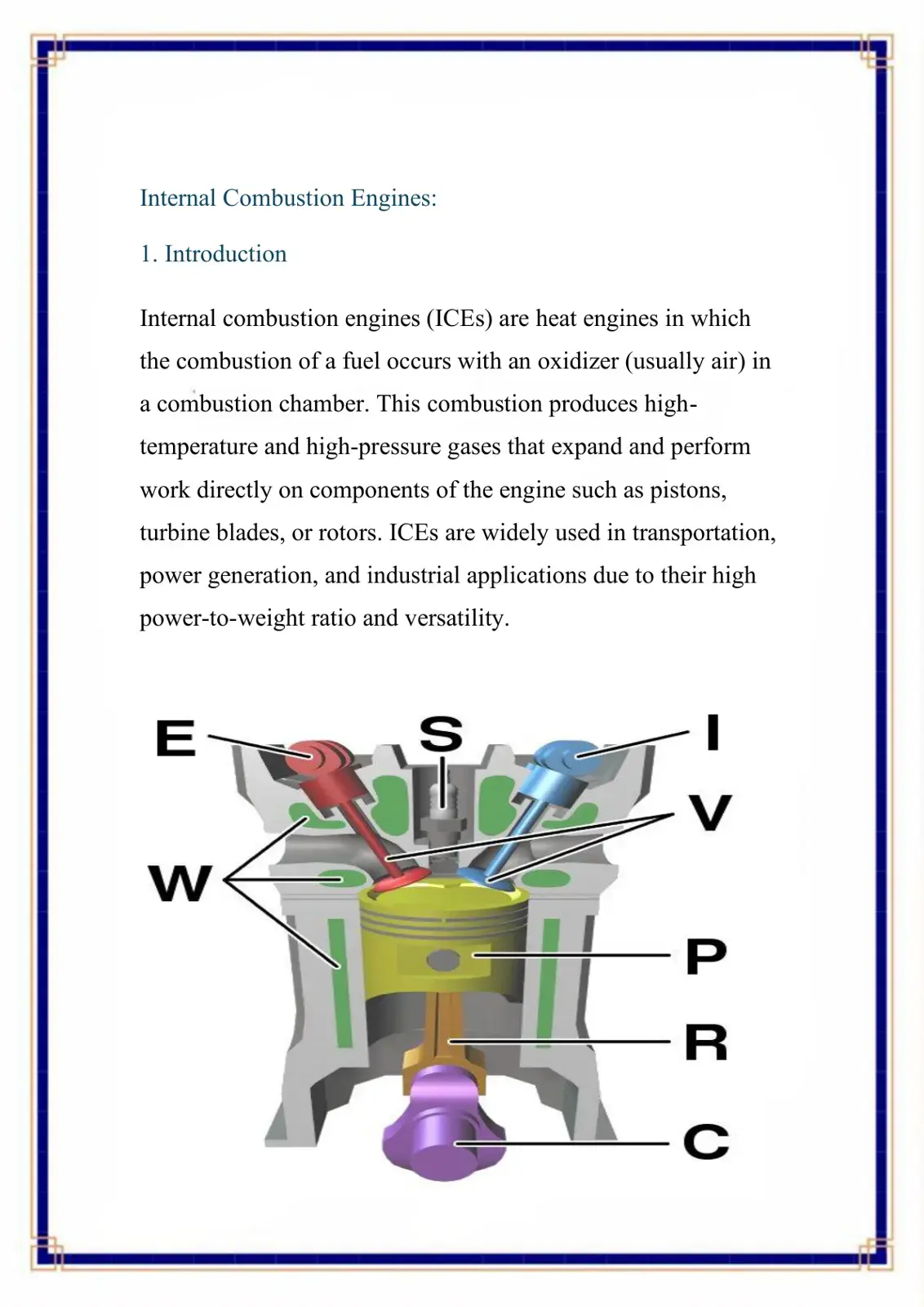 غلاف كتاب Internal Combustion Engines: 1. Introduction