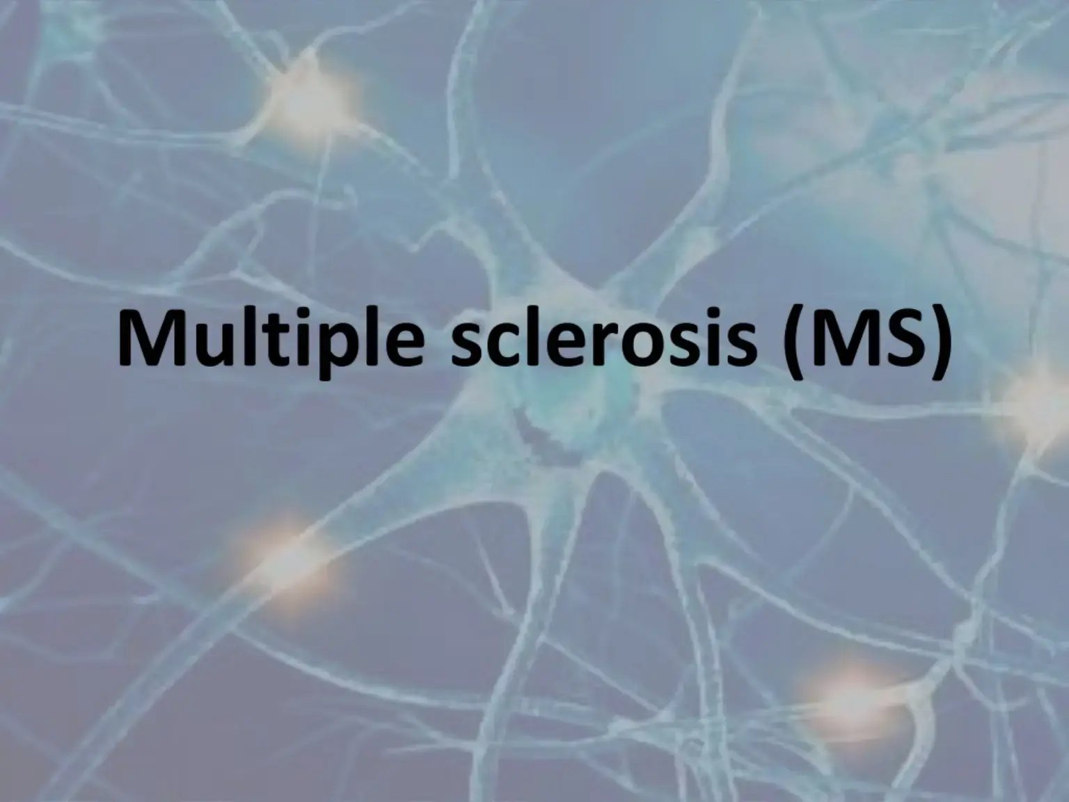 غلاف كتاب Multiple sclerosis (MS)