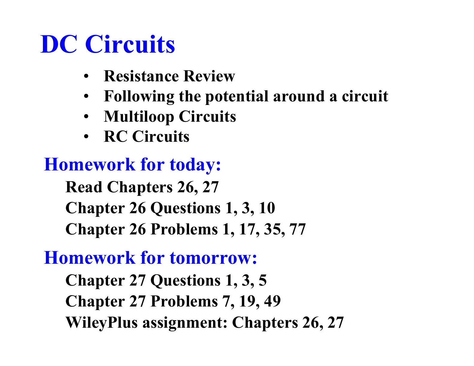 غلاف كتاب DC Circuits