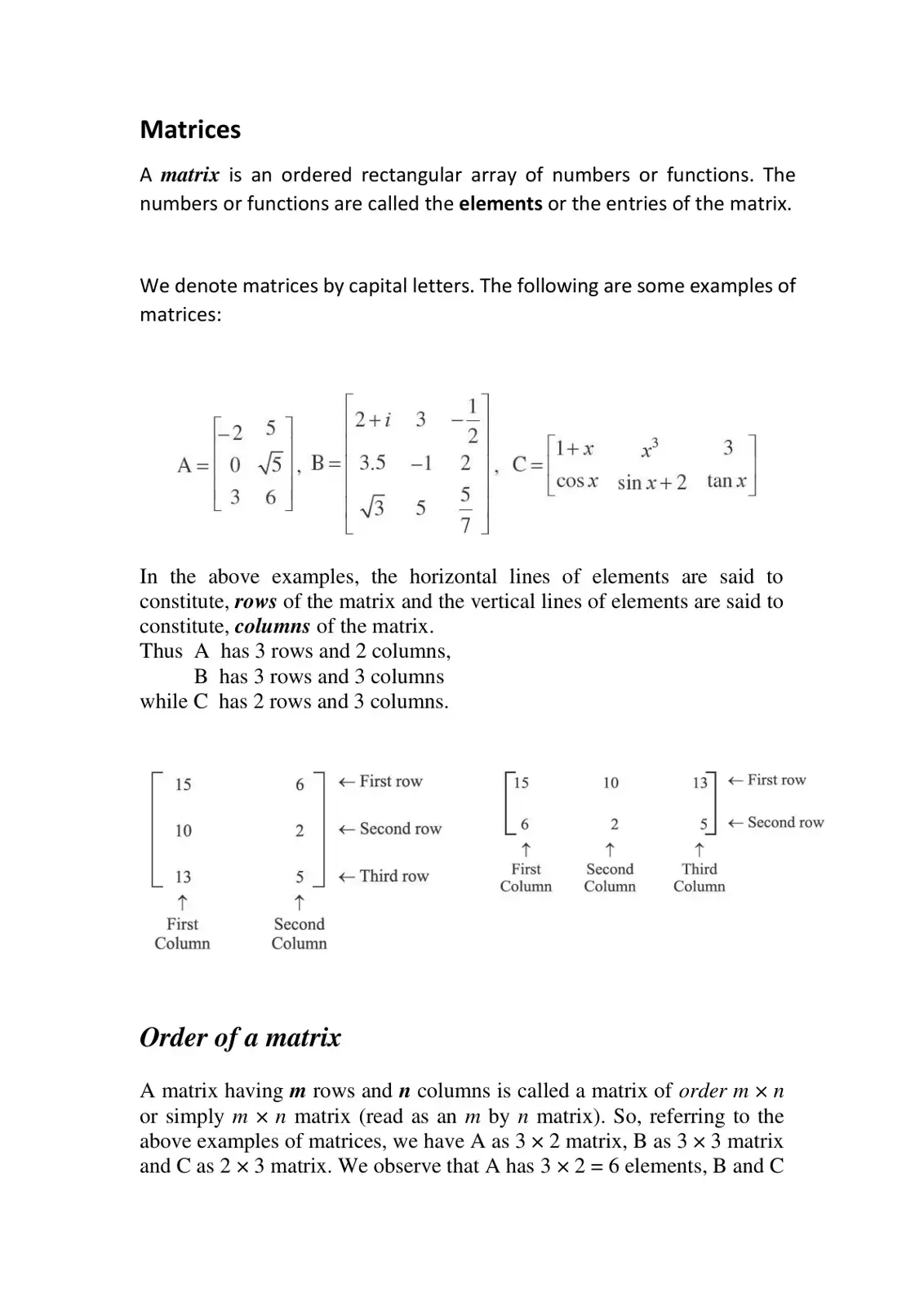 غلاف كتاب Matrices