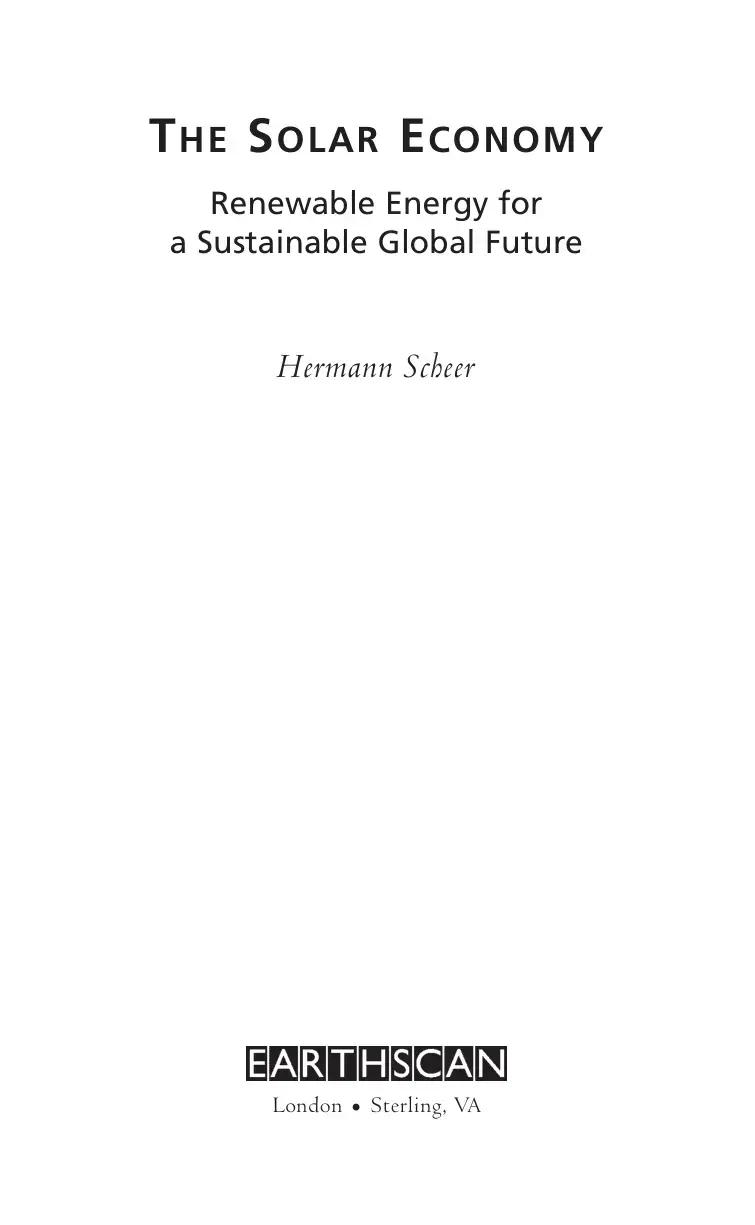 غلاف كتاب THE SOLAR ECONOMY: Renewable Energy for a Sustainable Global Future