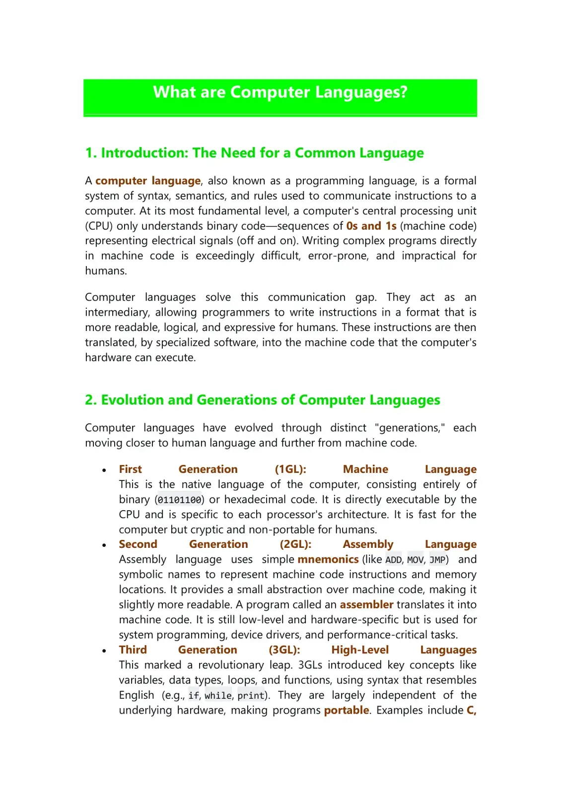 غلاف كتاب What are Computer Languages?