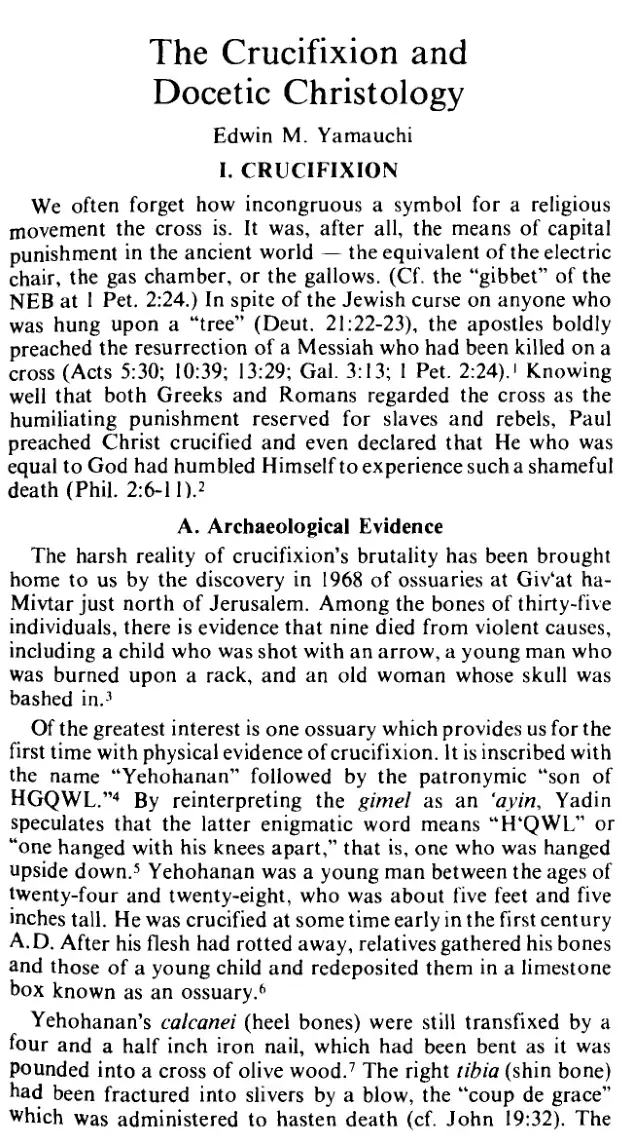 غلاف كتاب The Crucifixion and Docetic Christology