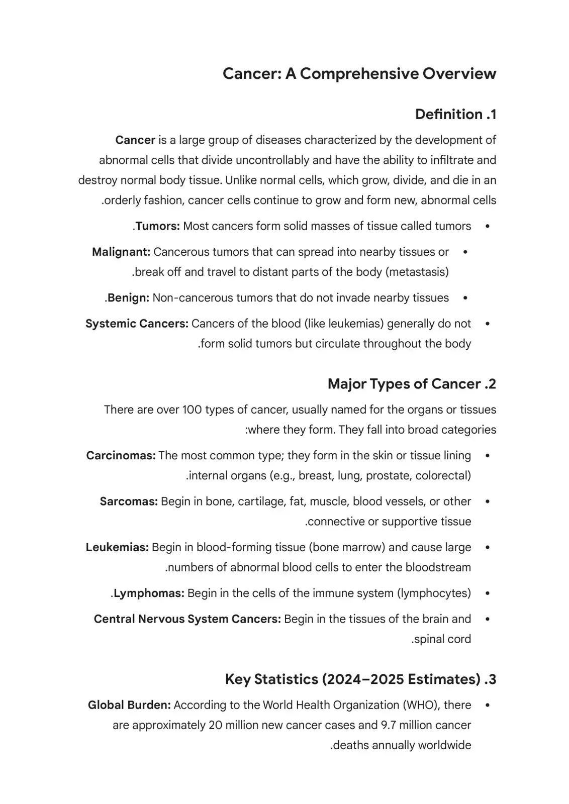 غلاف كتاب Cancer: A Comprehensive Overview