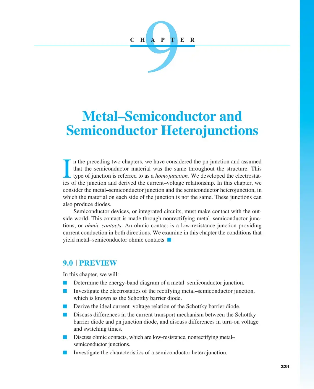 غلاف كتاب Metal-Semiconductor and Semiconductor Heterojunctions