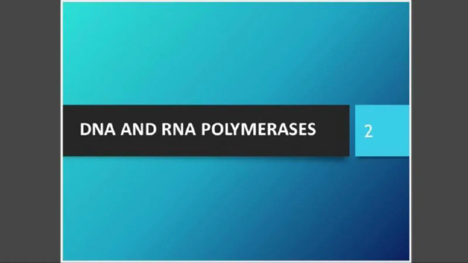غلاف كتاب DNA AND RNA POLYMERASES